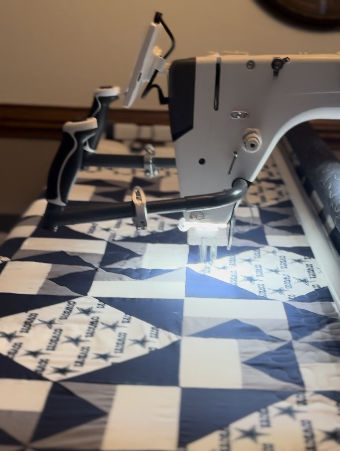 Dallas Cowboys Quilt Meise's Pieces Longarm Quilting
