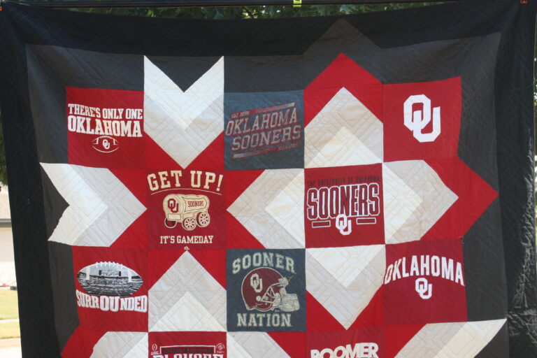 Oklahoma Sooners OU Sooners TShirt Quilt