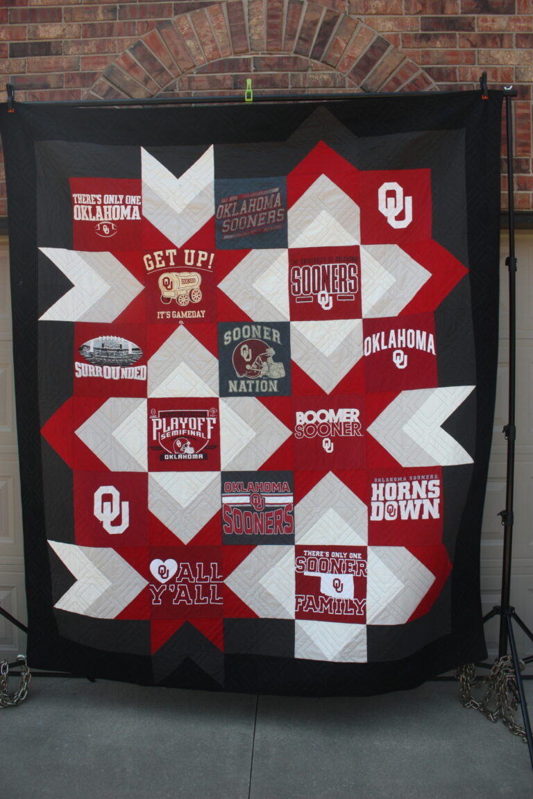 Oklahoma Sooners OU Sooners TShirt Quilt