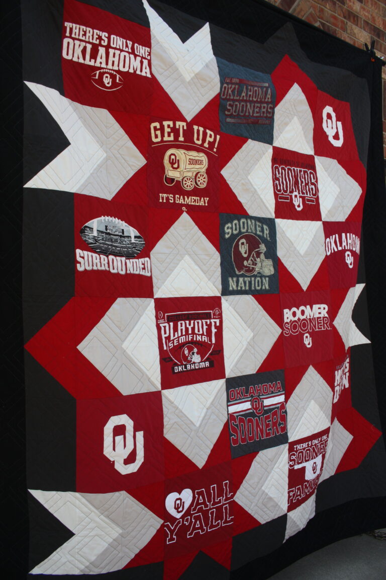 Oklahoma Sooners OU Sooners TShirt Quilt