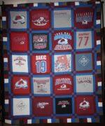 Colorado Avalanche T-Shirt Quilt