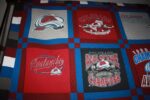 Colorado Avalanche T-Shirt Quilt
