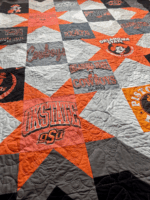 Oklahoma State University OSU Cowboys T-Shirt Quilt