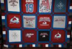 Colorado Avalanche T-Shirt Quilt