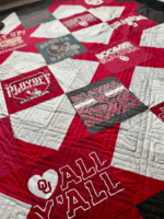 Oklahoma University OU Sooners T-Shirt Quilt