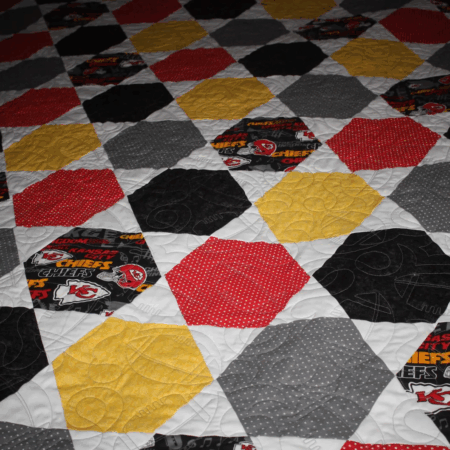 Kansas City Chiefs Hexagon Quilt