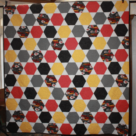 Kansas City Chiefs Hexagon Quilt