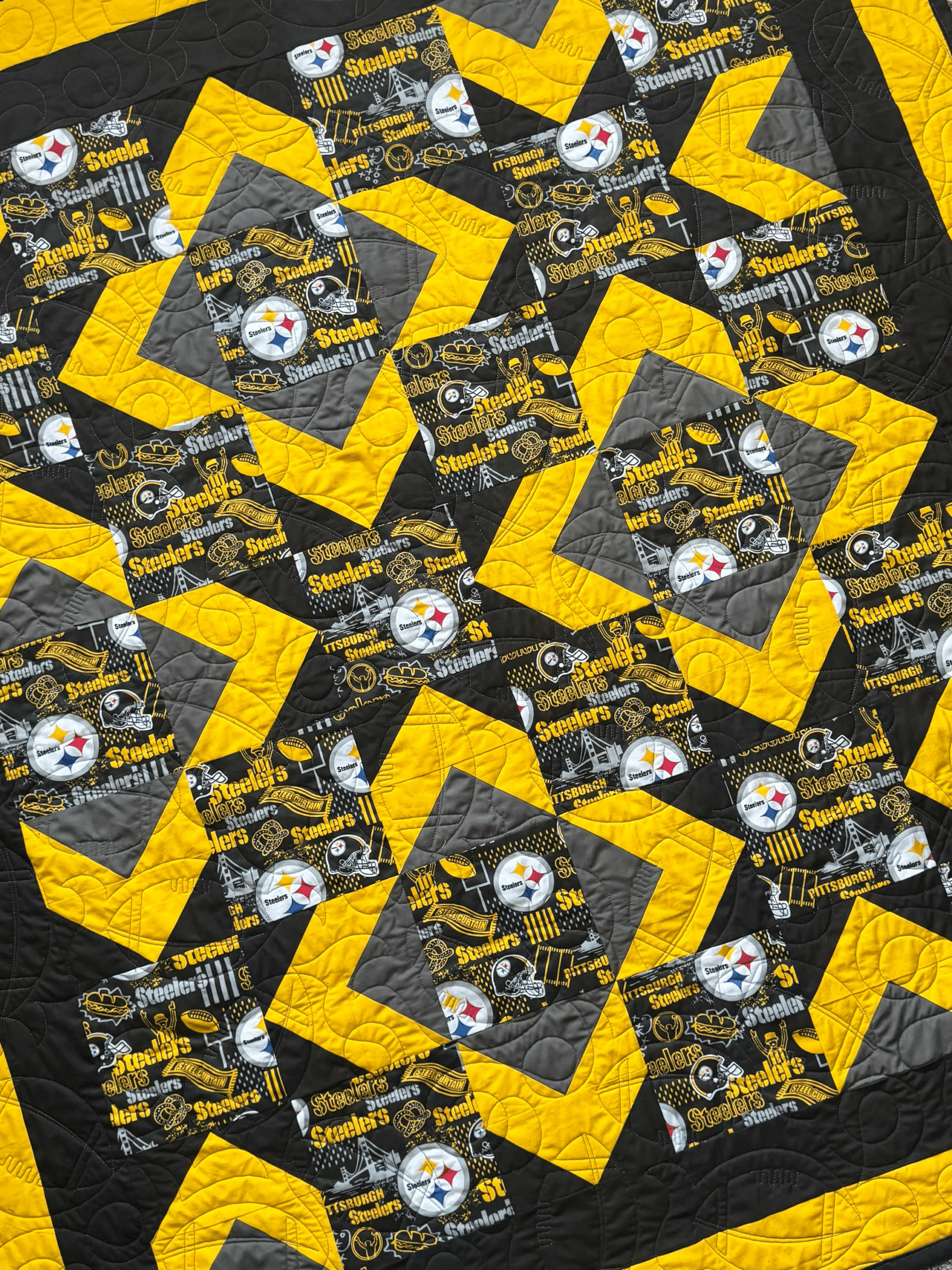 Pittsburgh Steelers Lap Throw Quilt